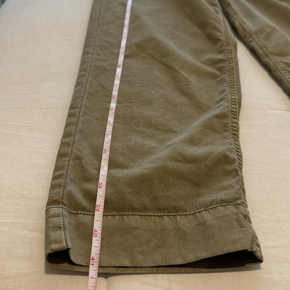 Pistola Pamela High Rise Straight Trouser in Kaki Size M - Picture 14 of 15